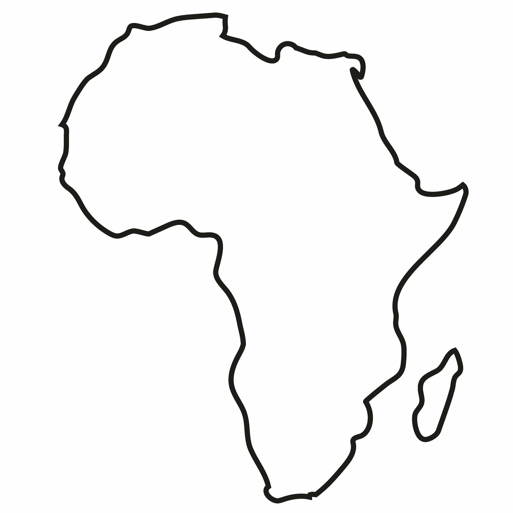 Africa Blank Maps Mappr