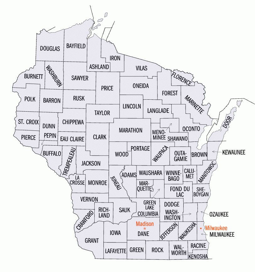 File Wisconsin counties map gif Wikipedia