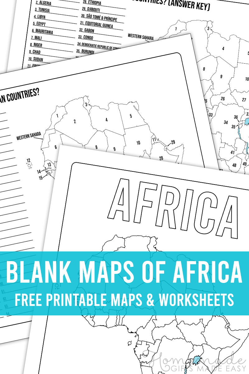 Printable African Map