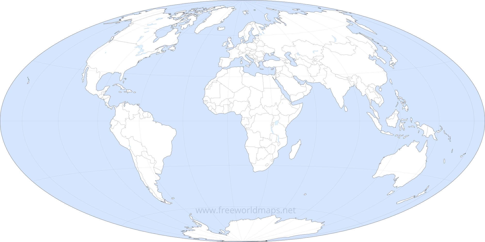 Printable Map Of World Countries