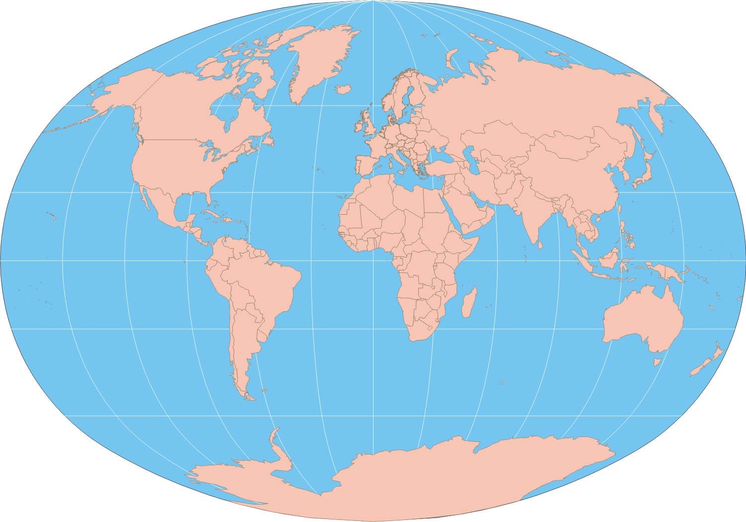 Blank Printable World Map