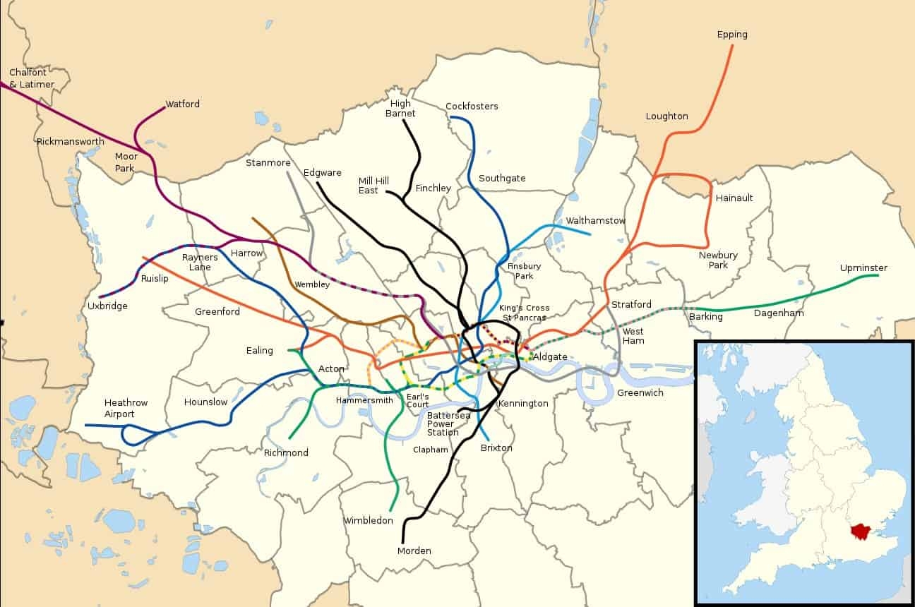London Underground Map 2023 PDF Format Printable And Downloadable Winterville