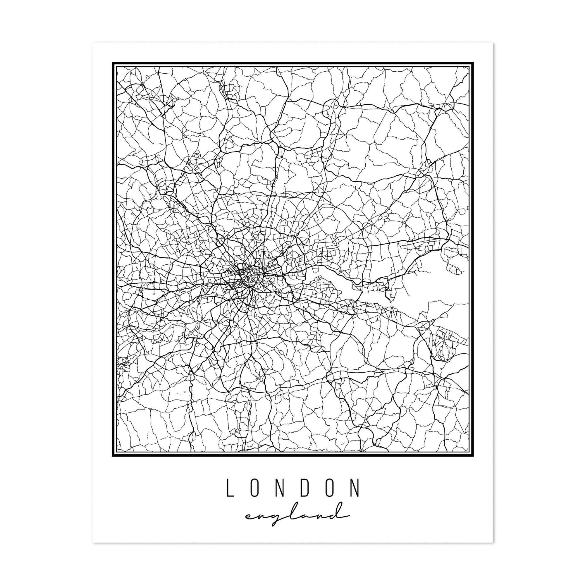 Printable Map Of London England