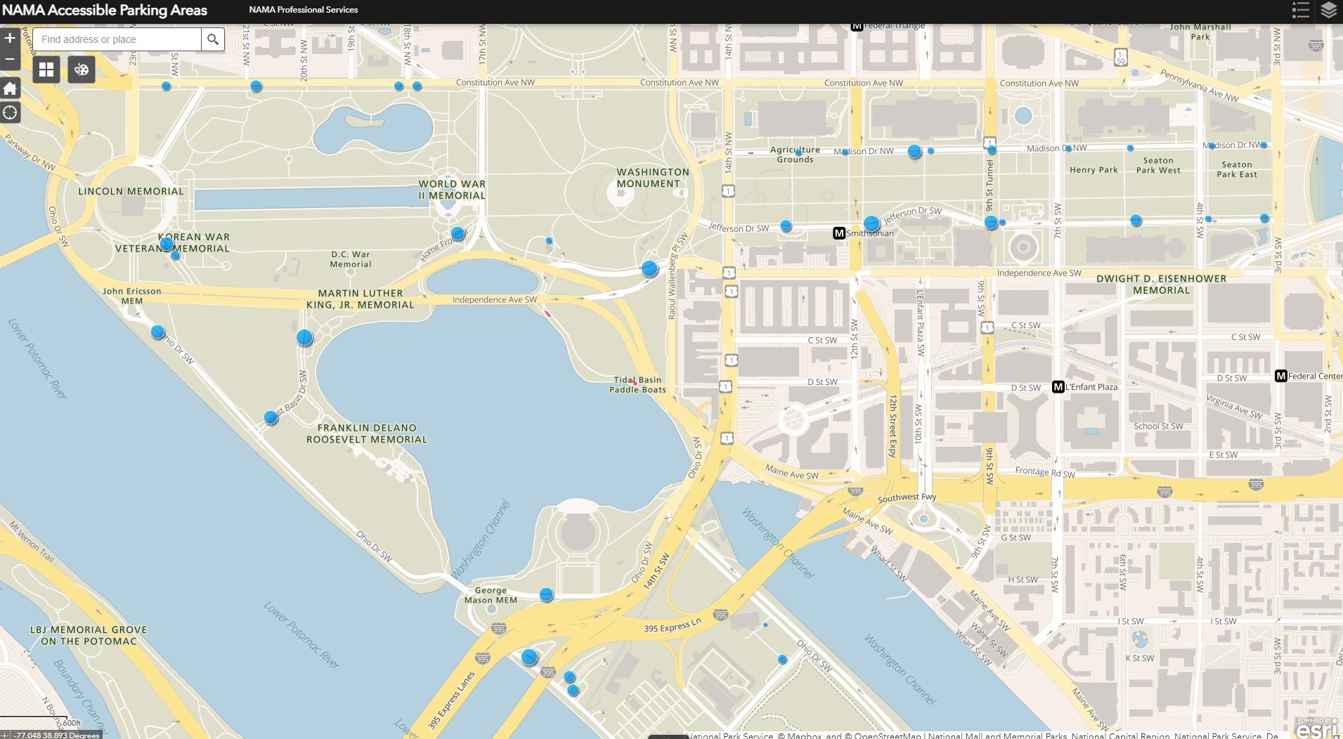 Printable National Mall Map