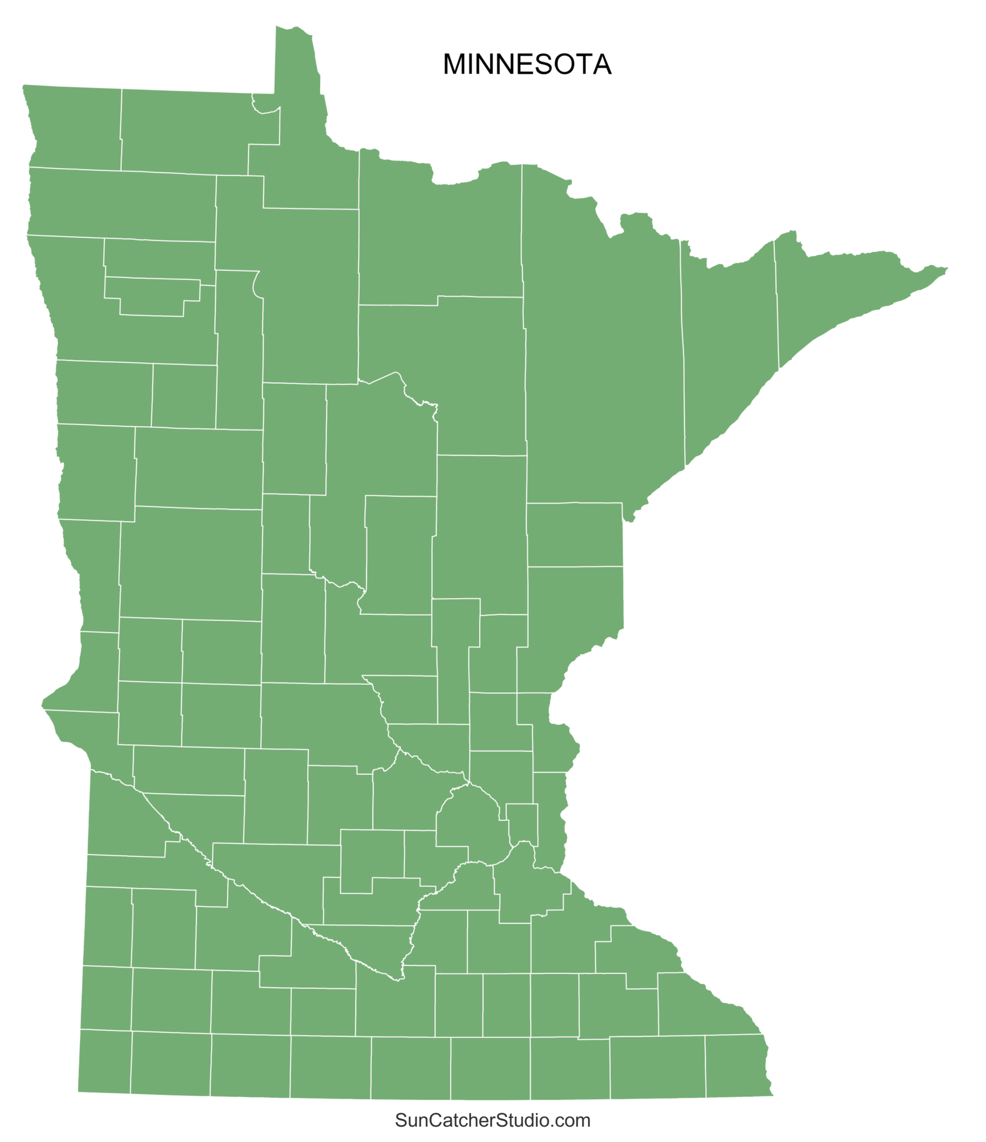 Minnesota County Map Printable State Map With County Lines Free Printables Monograms Design Tools Patterns DIY Projects