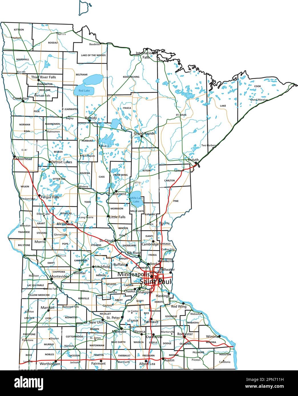 Printable Minnesota Map