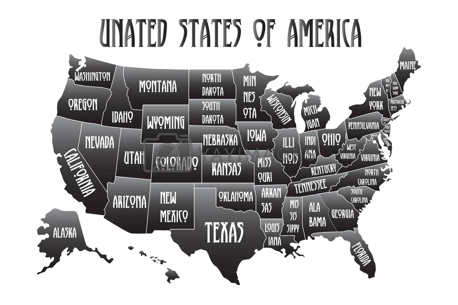 Printable United States Map With Names