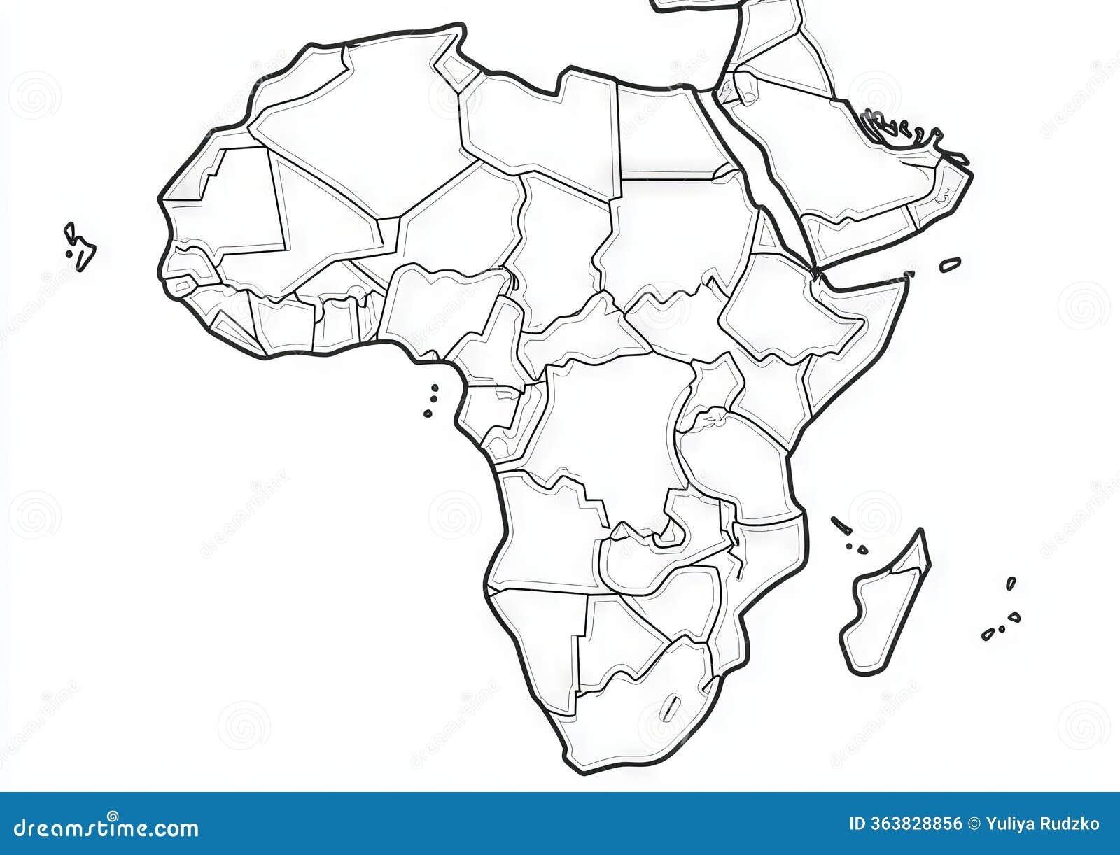 Printable Map Of Africa Blank