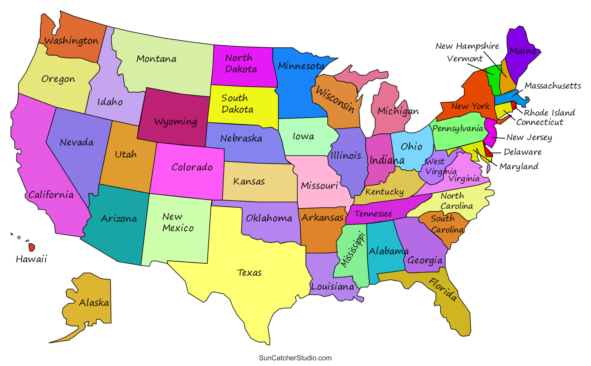 Printable Us Map With Cities Pdf