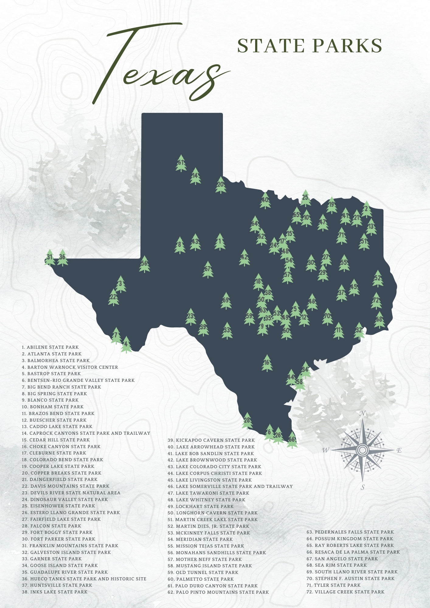 Map Of Texas Printable