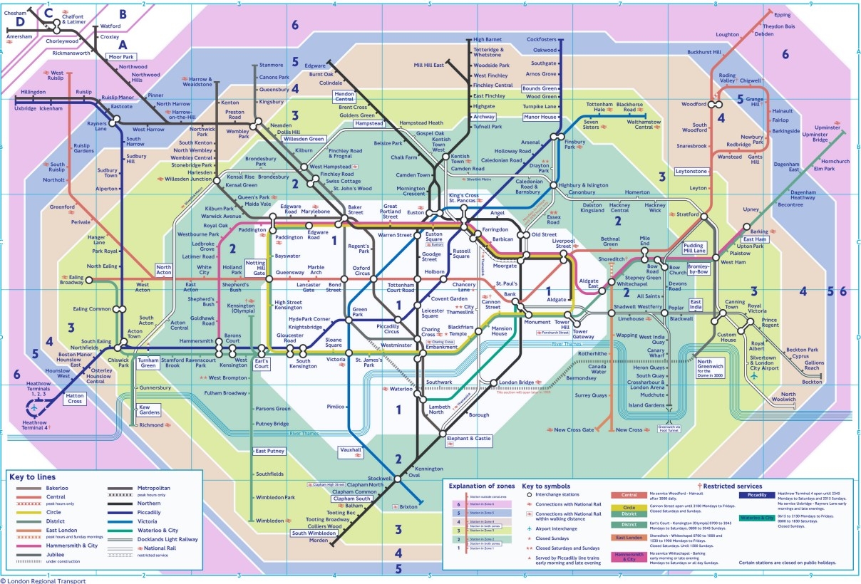 The London Tube Map Archive