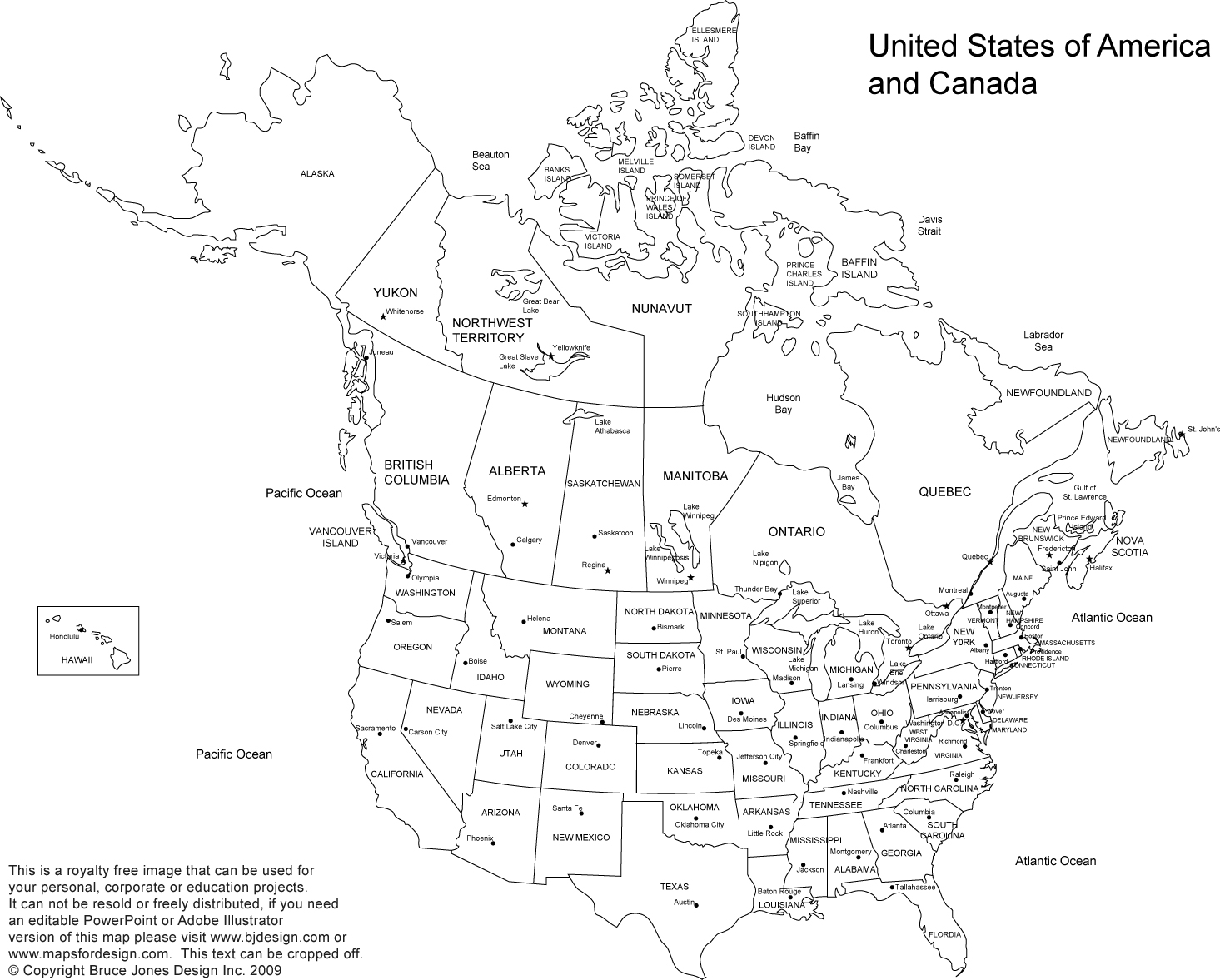 Free Printable Us States Map