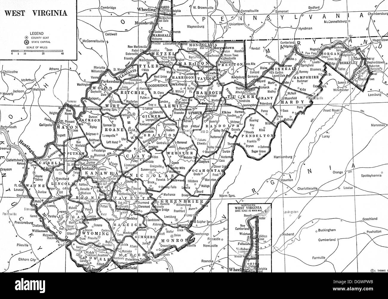 West Virginia State Map Fotos Und Bildmaterial In Hoher Aufl sung Alamy