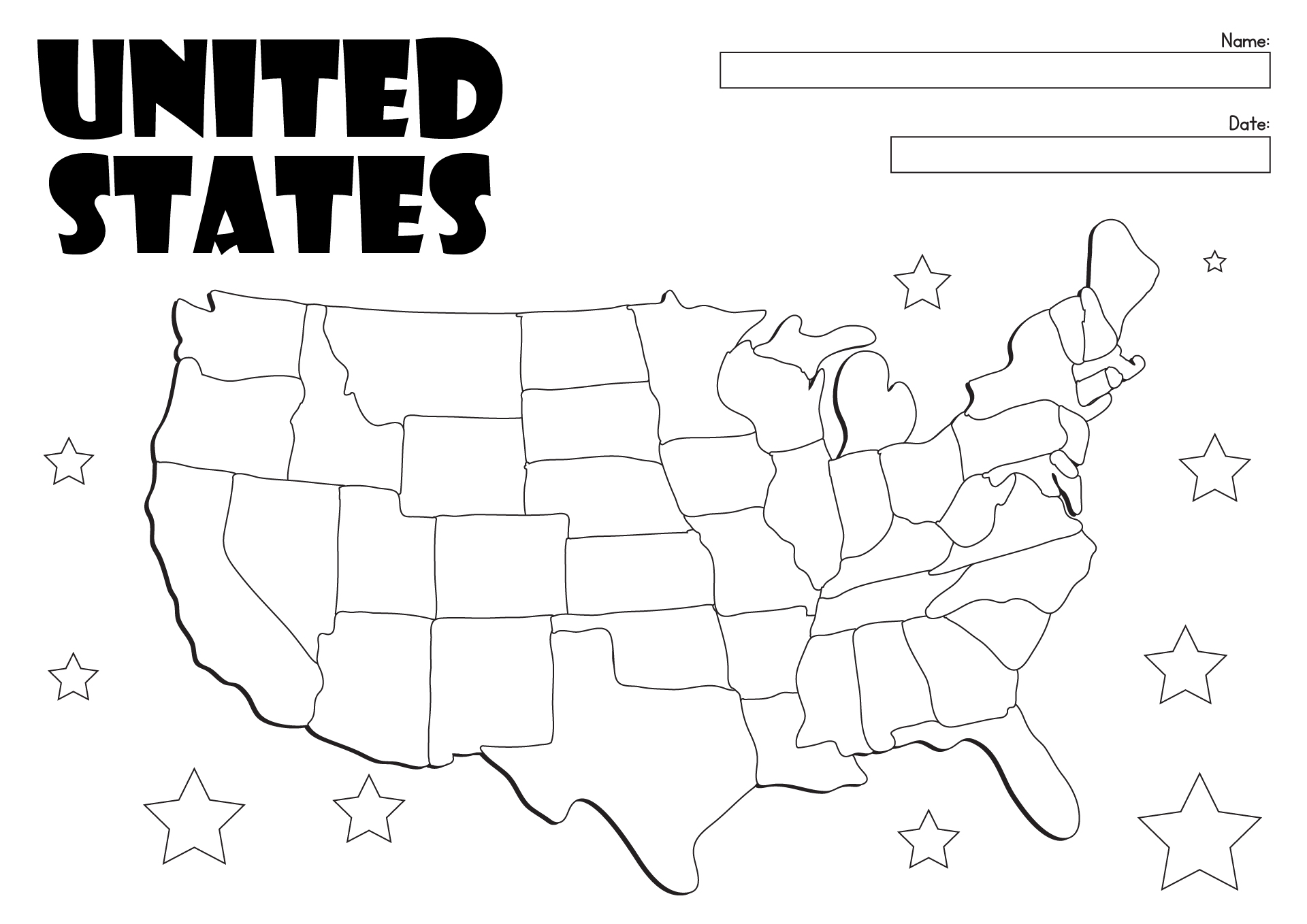 13 Printable Map Worksheets Free PDF At Worksheeto