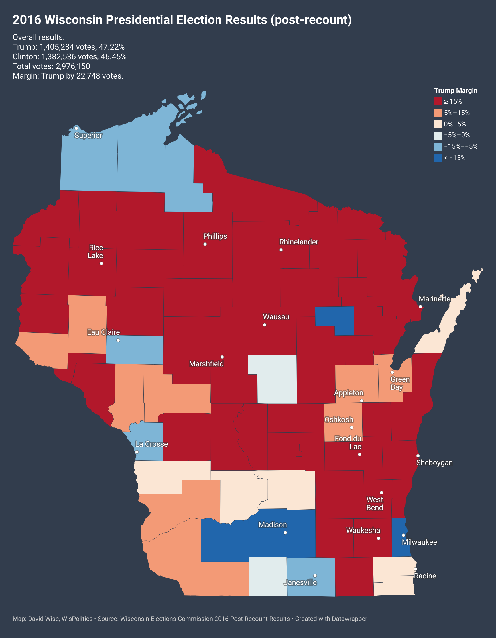 2016 2024 Wisconsin Presidential Election Results Maps WisPolitics