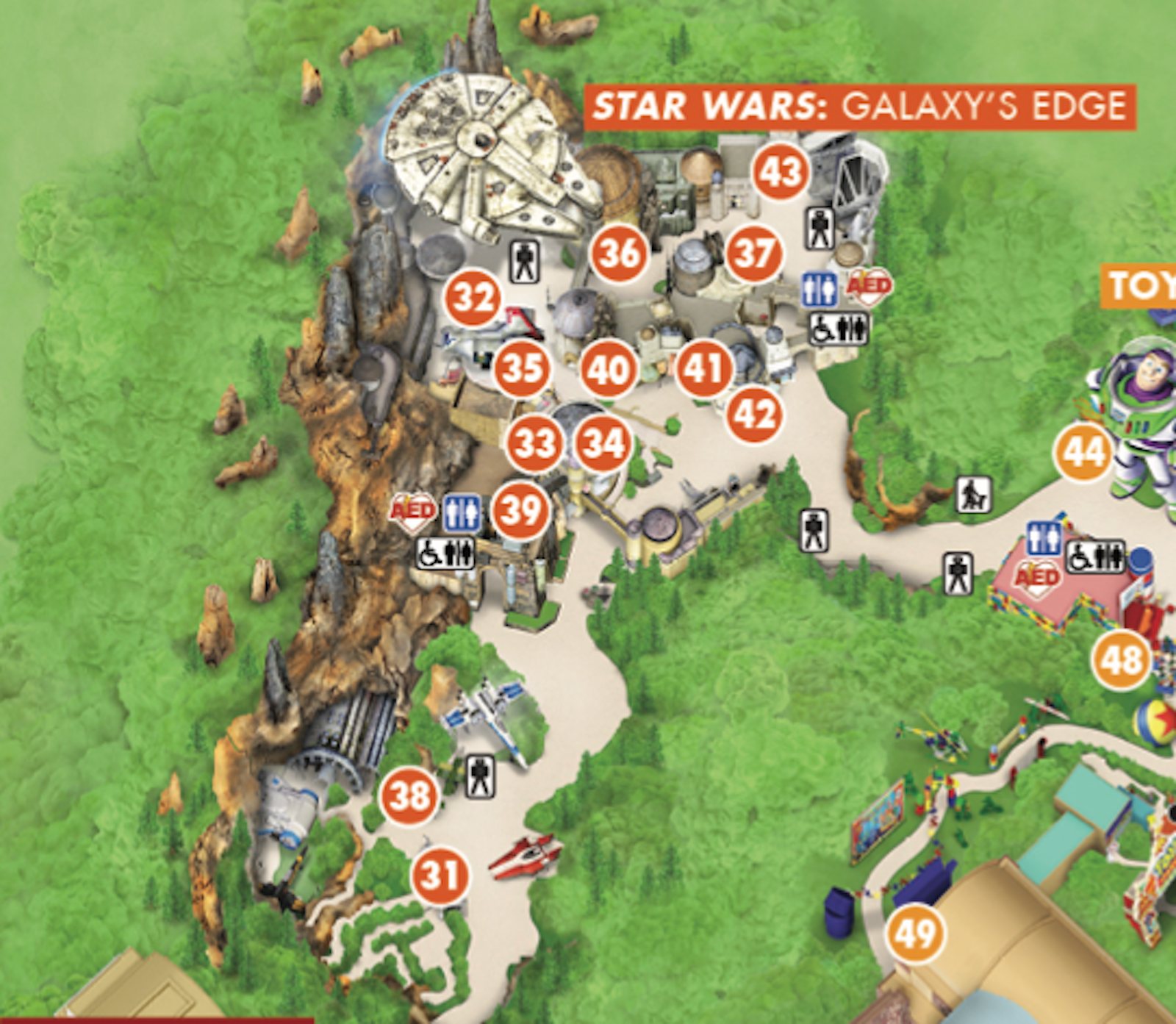 2025 Disney s Hollywood Studios Map Printable PDF 