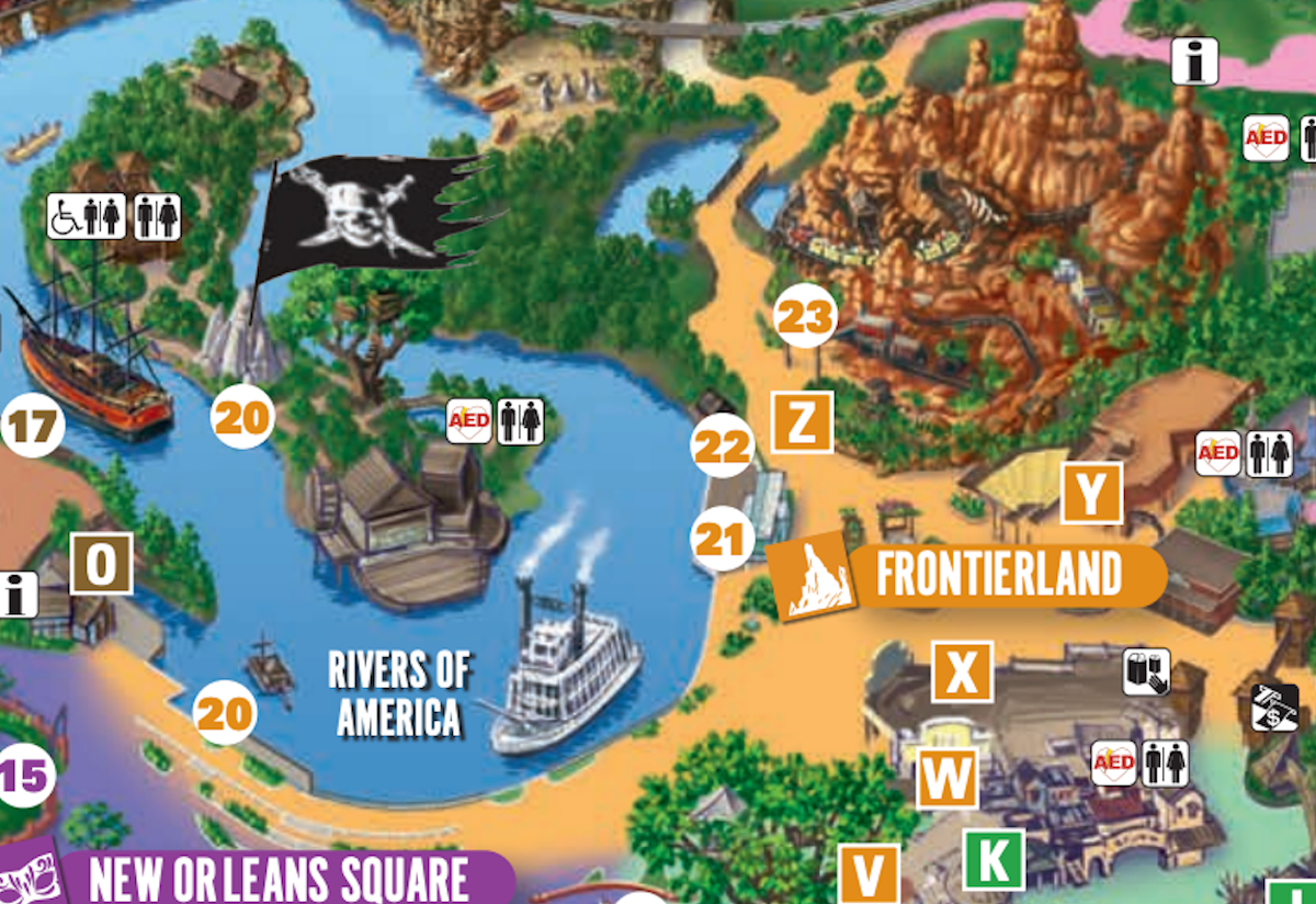 2025 Disneyland Park Map California Printable PDF 