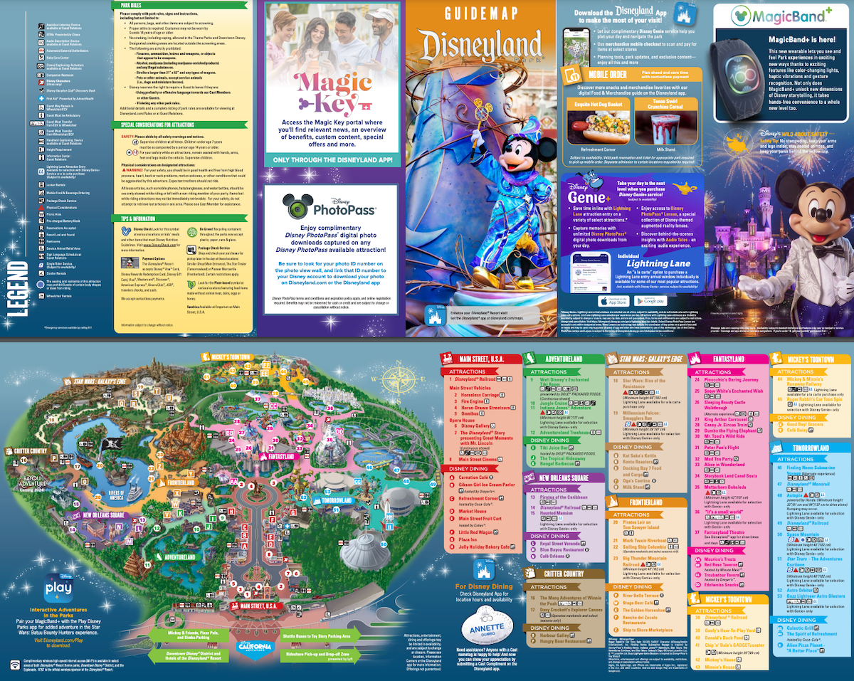Printable Map Disneyland