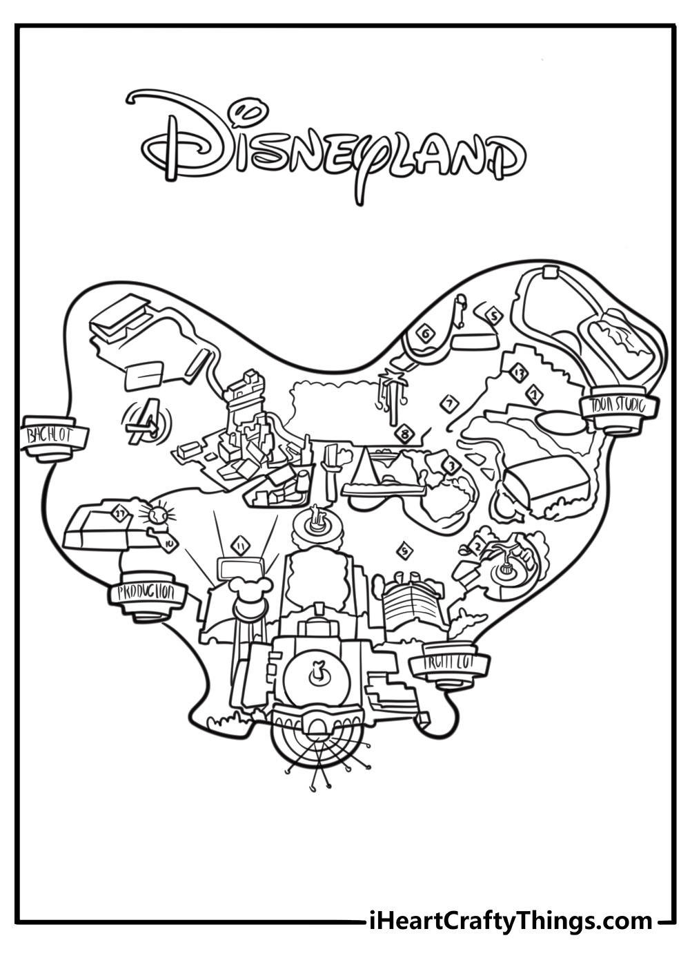Disneyland Park Map Printable