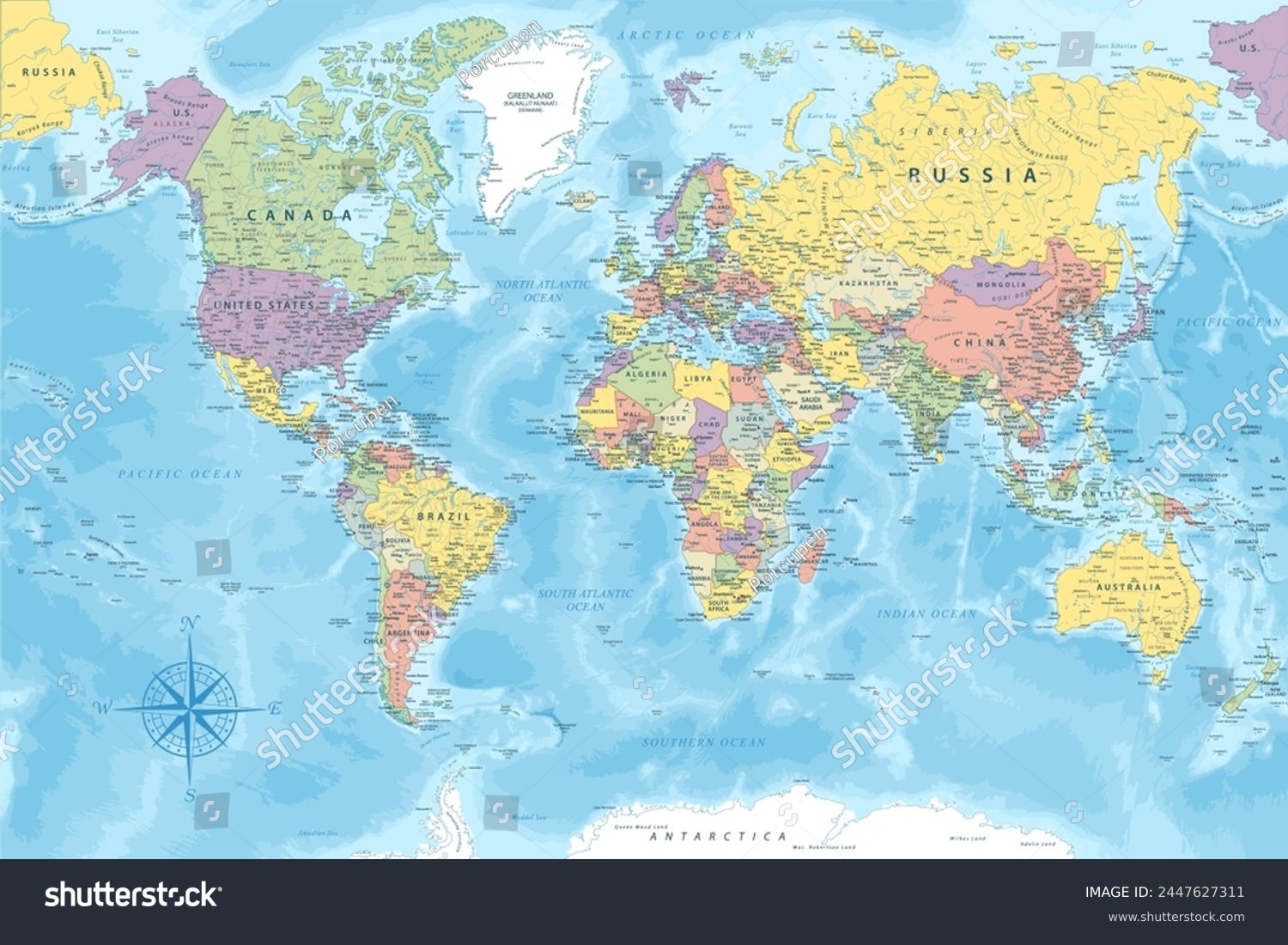 43 125 World Map Countries Capital Cities Stock Vectors And Vector Art Shutterstock
