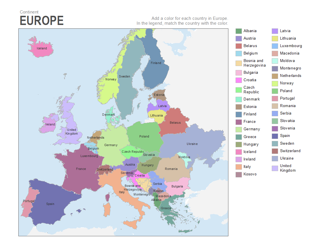 7 Printable Blank Maps For Coloring ALL ESL Worksheets Library