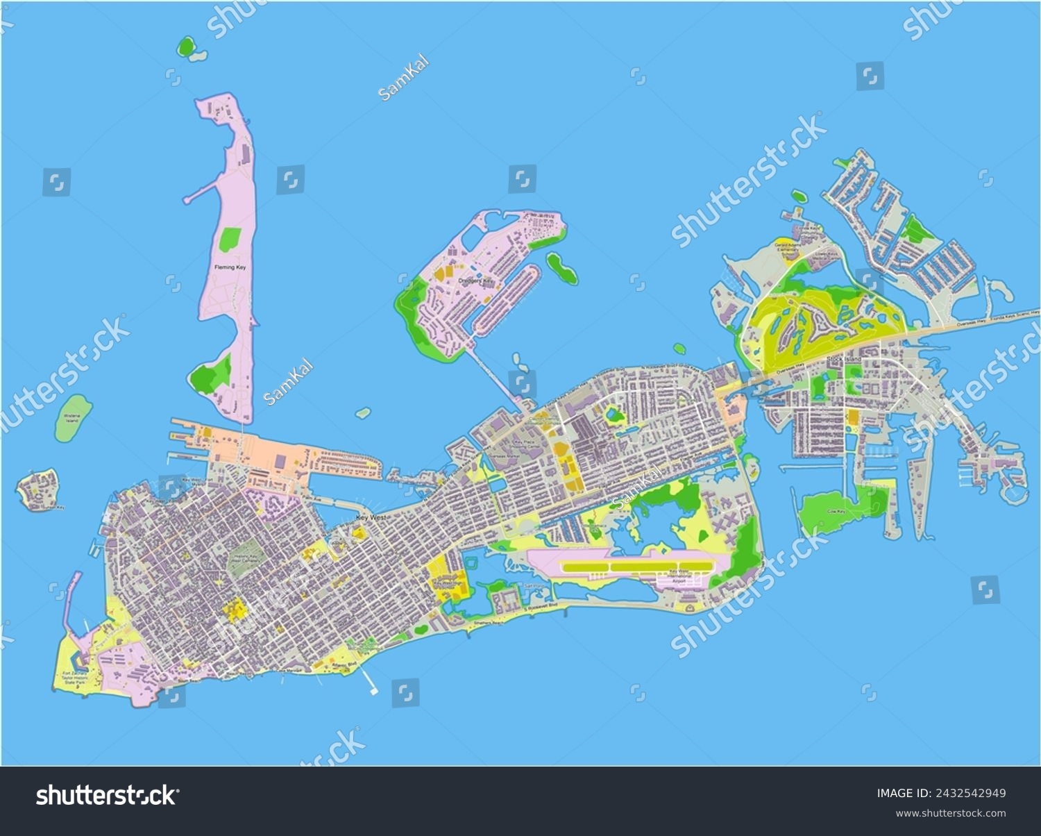 83 Key West Map Outline Stock Vectors And Vector Art Shutterstock