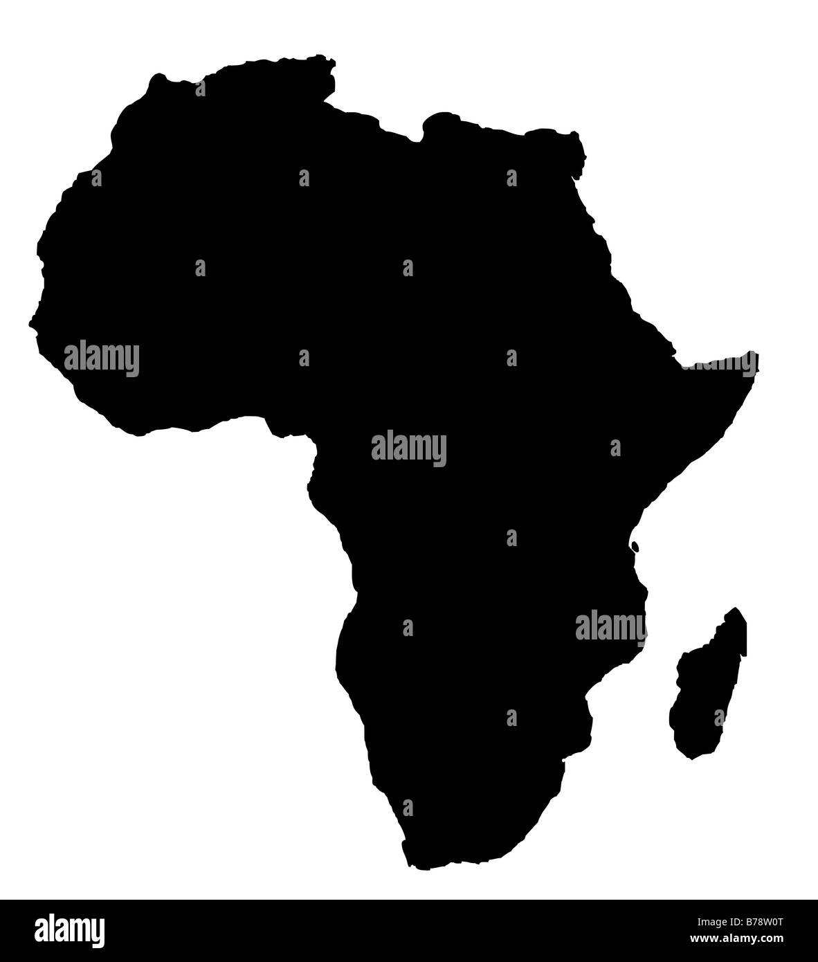 Africa Map Black And White Stock Photos Images Alamy