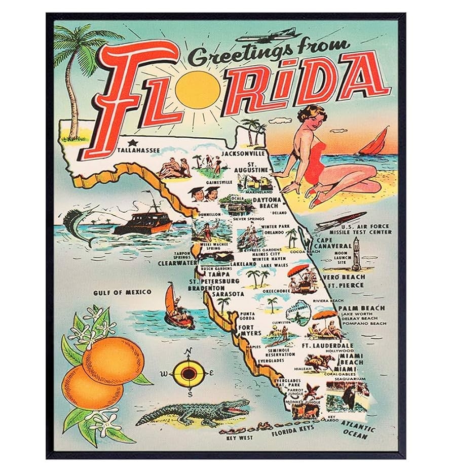 Florida State Map Printable