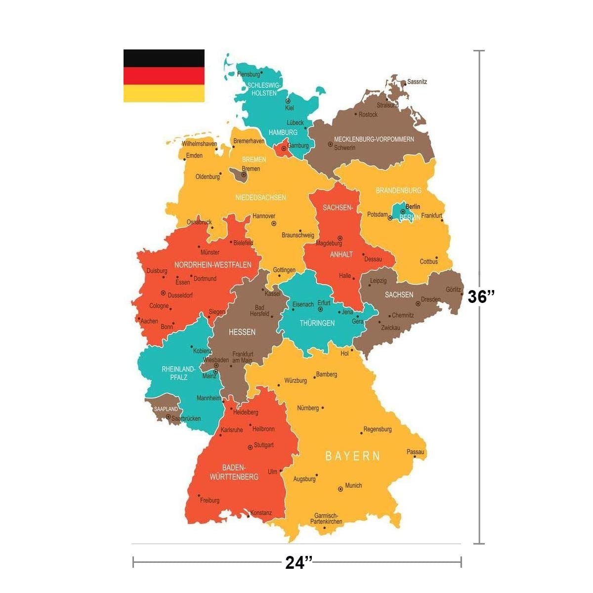 Map Of Germany Printable