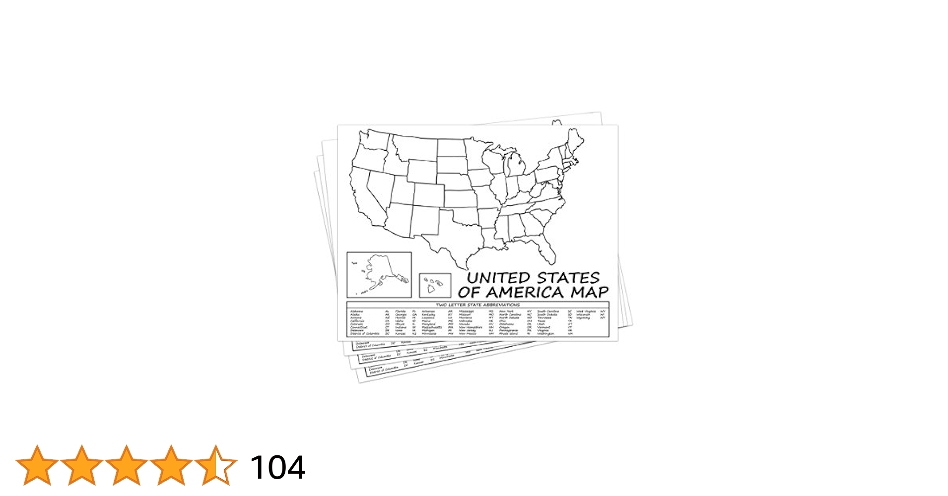 Printable United States Map Labeled