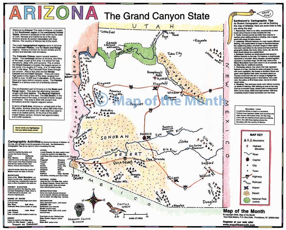 Arizona Maps Printable