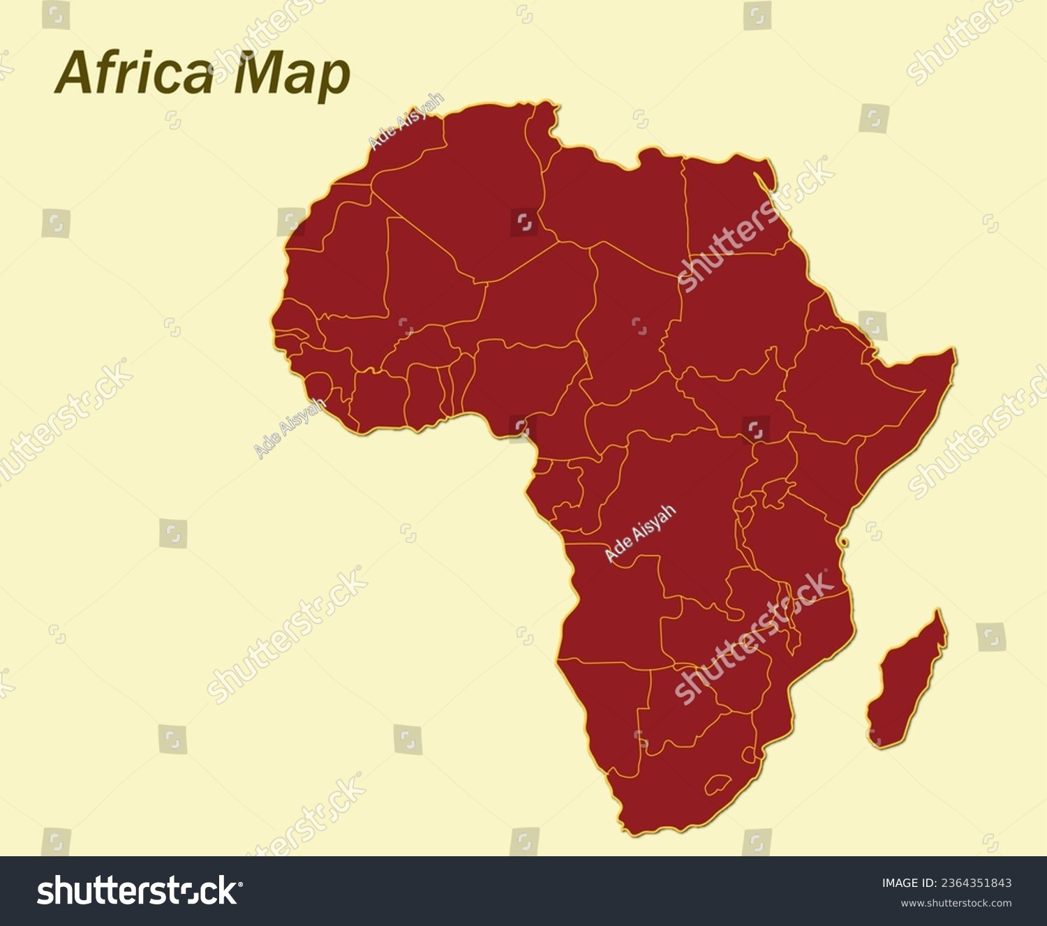 Africa Map Blank Printable