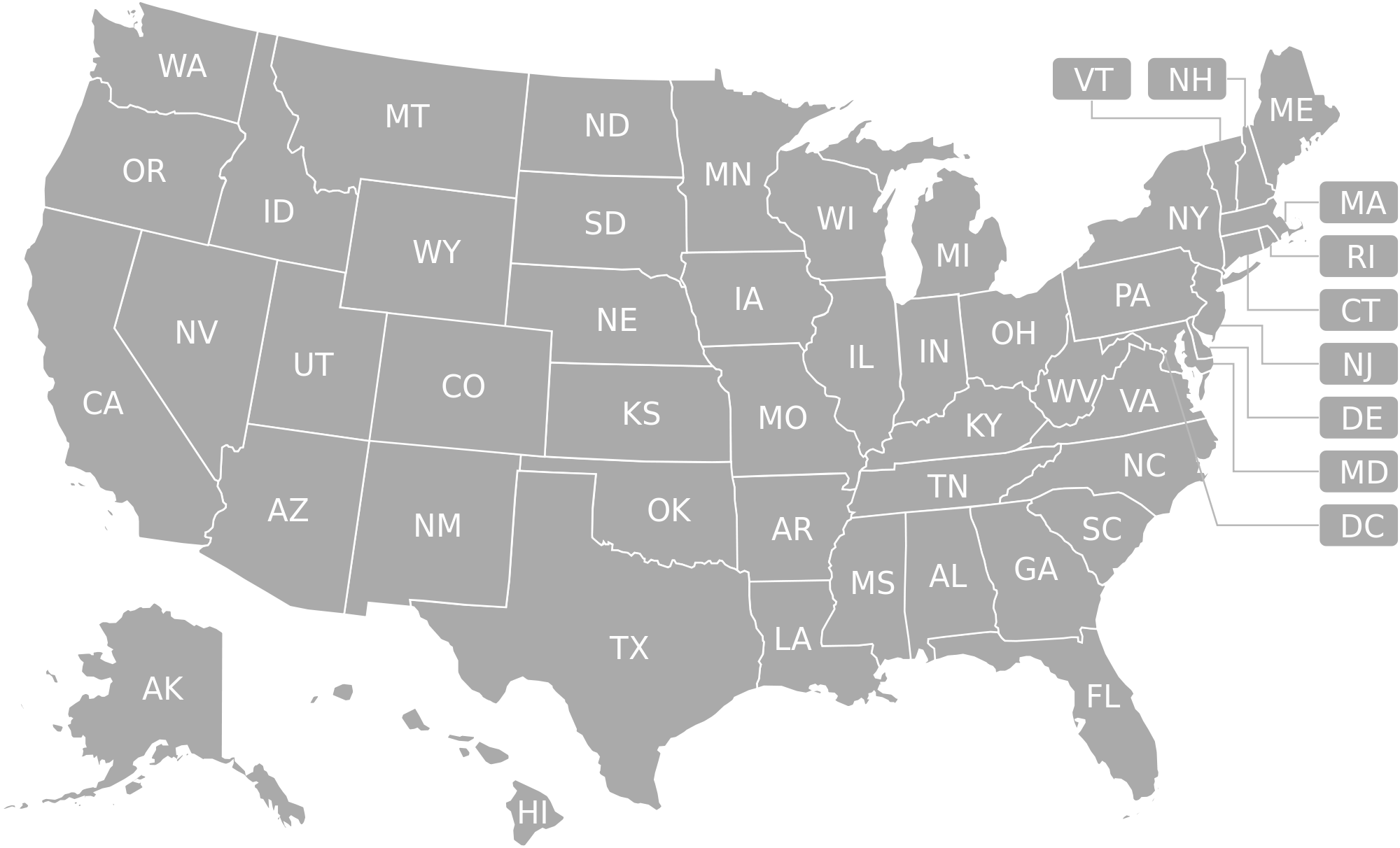 Blank Map Of The United States PNG Images Transparent Free Download