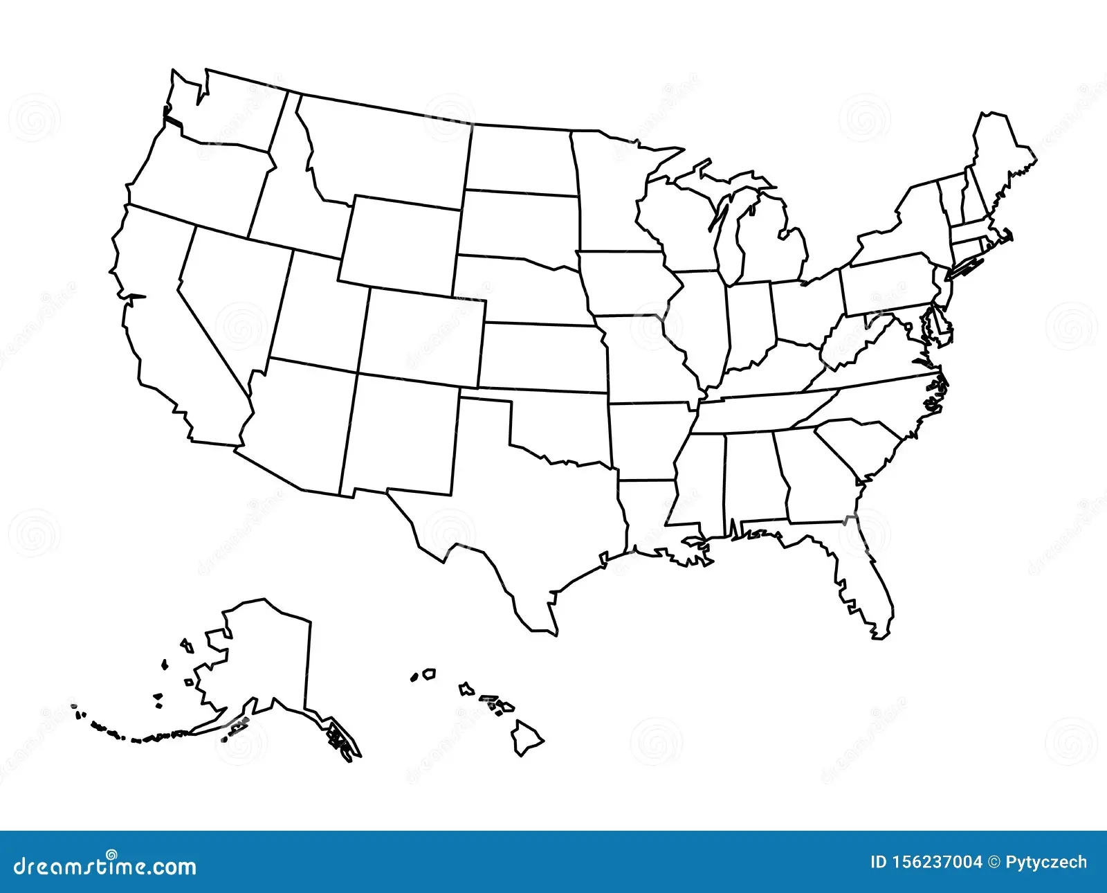 Blank U.S. Map Printable