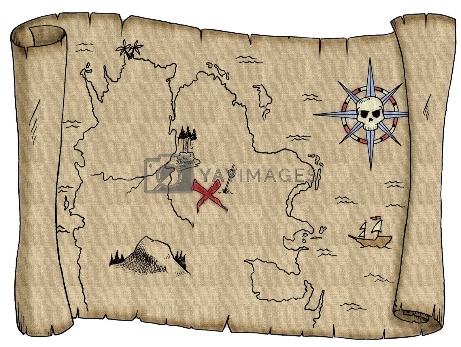 Blank Treasure Map By Pooterjon Vectors U0026 Illustrations With Unlimited Downloads Yayimages