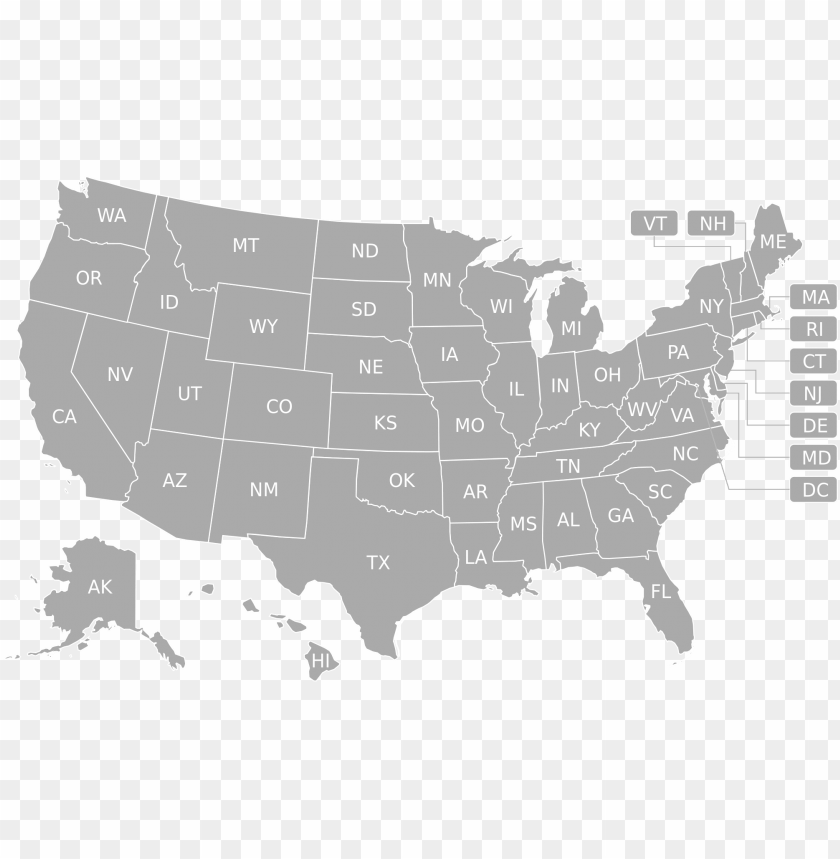 Printable Us Map Black And White