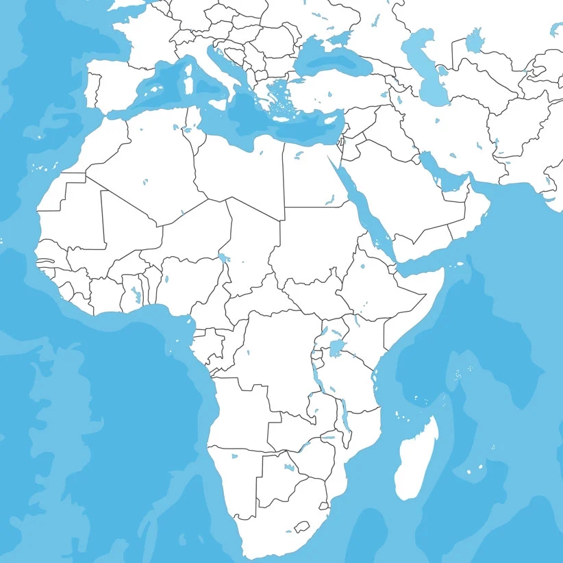 Empty World Map Printable