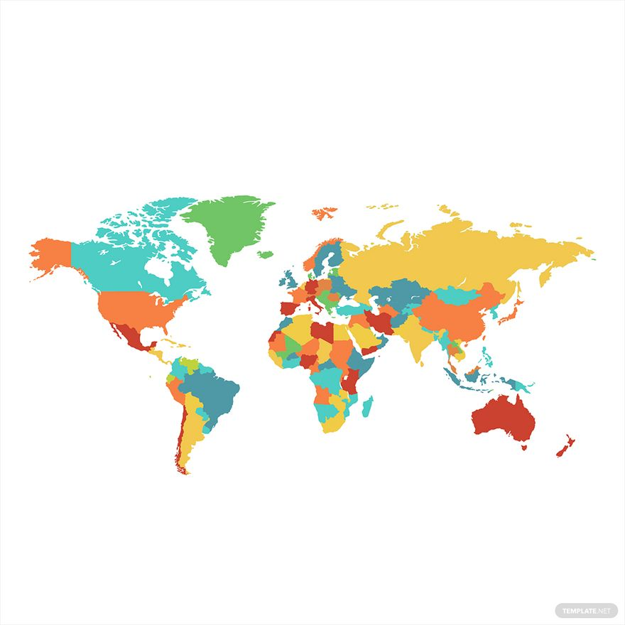 Blank World Map Vector In PNG SVG Illustrator EPS JPG Download Template