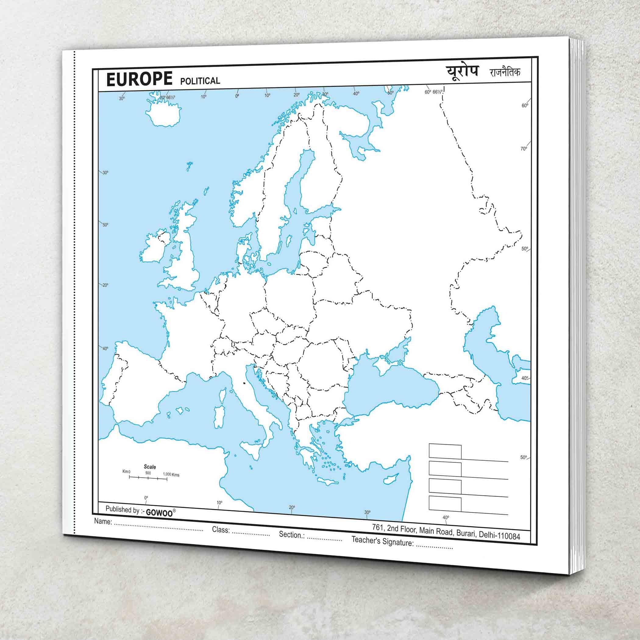 Printable Europe Map Blank