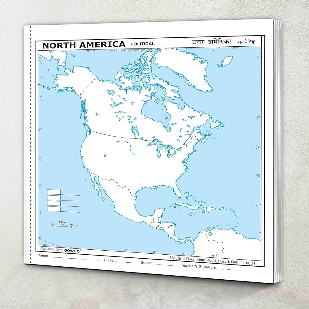 Buy SMALL 100 NORTH AMERICA POLITICAL OUTLINE MAP FOR SCHOOL Exploring North America Book Online At Low Prices In India SMALL 100 NORTH AMERICA POLITICAL OUTLINE MAP FOR SCHOOL Exploring North