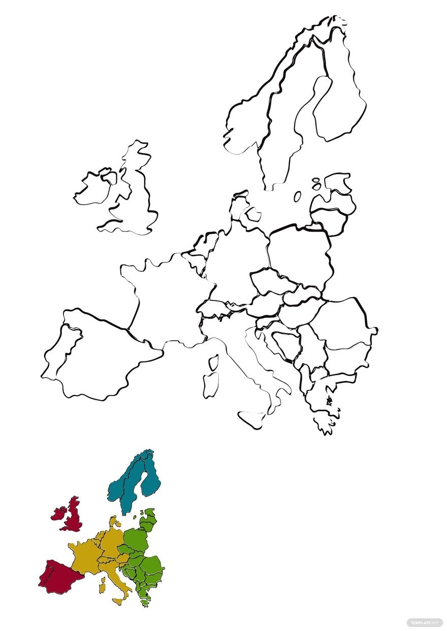 Map Of Europe Printable