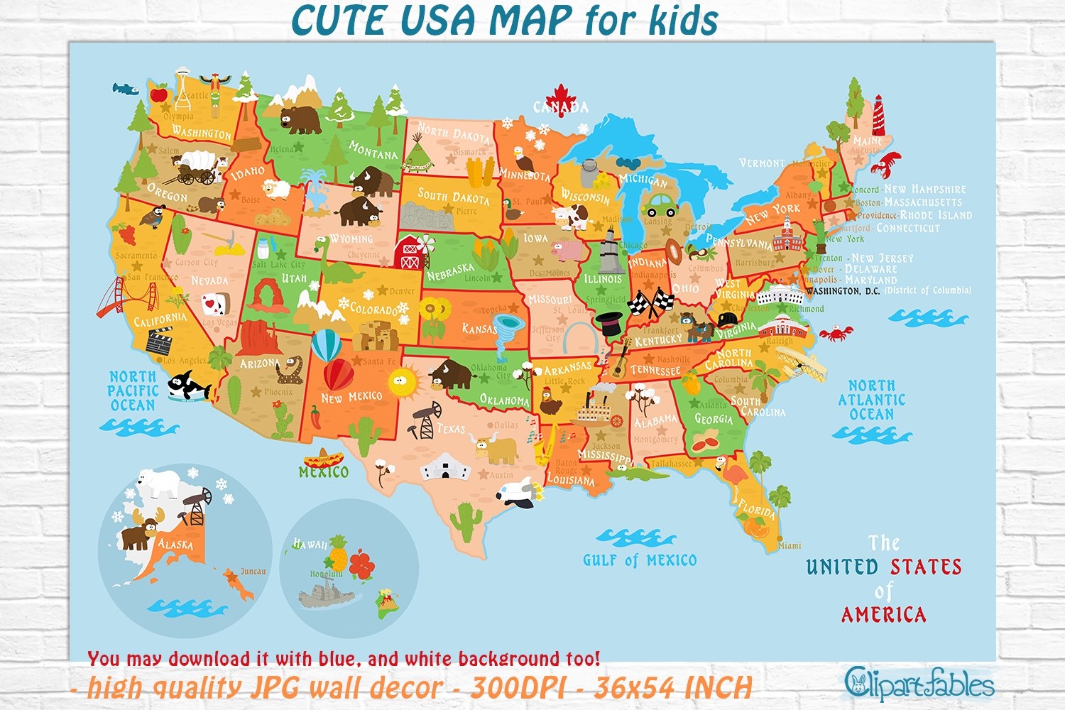 Printable Usa Map