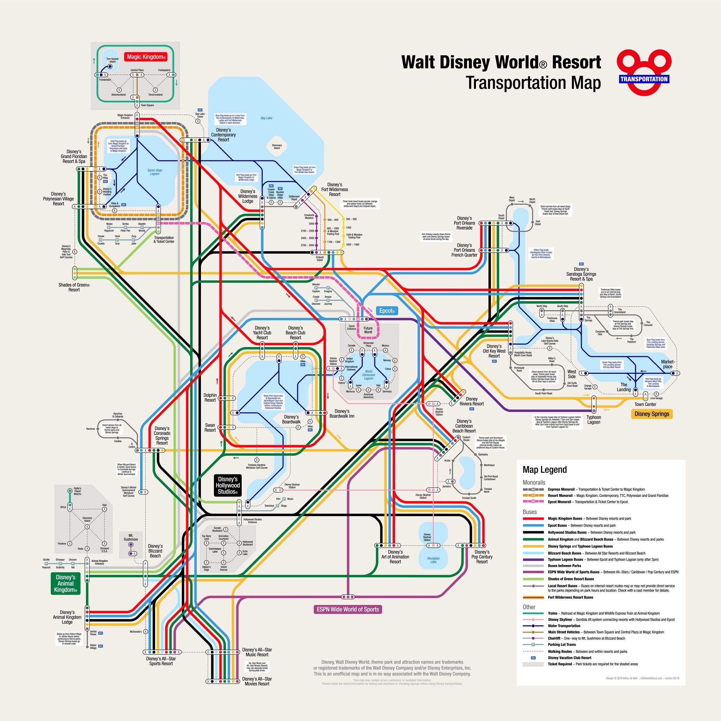 Printable Map Of Disney World Parks