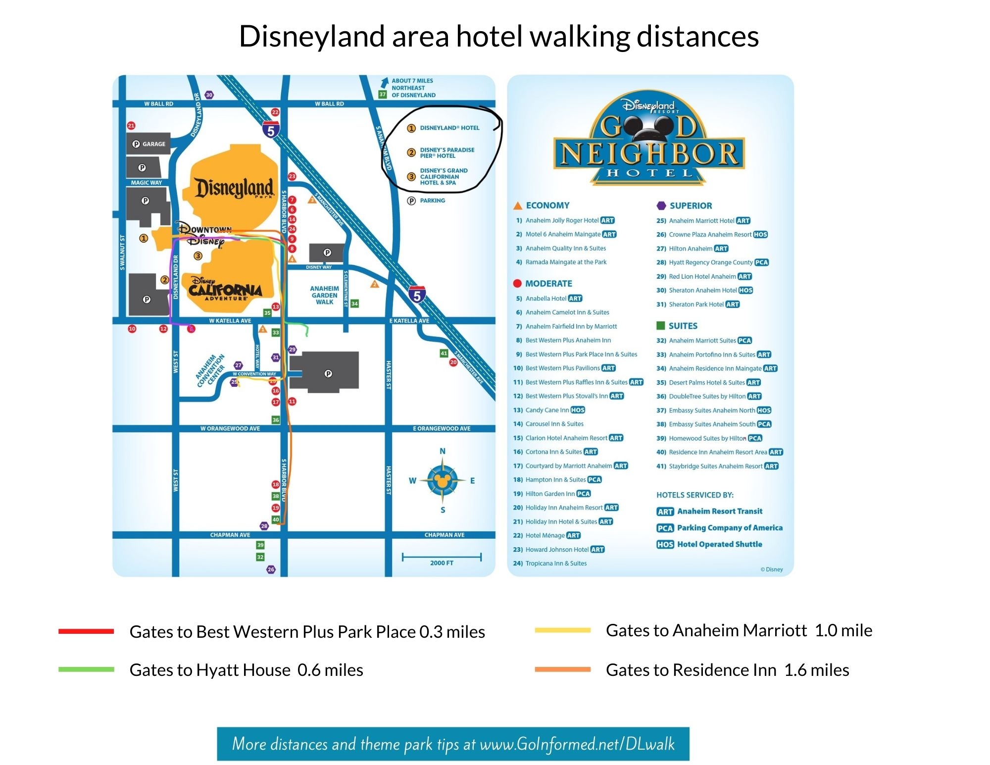 Disneyland Walking Distances Go Informed