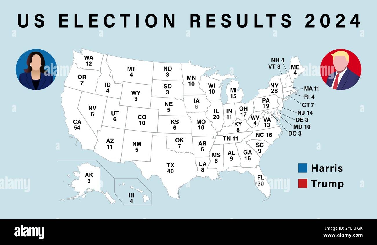 Electoral College Map 2024 Hi res Stock Photography And Images Alamy