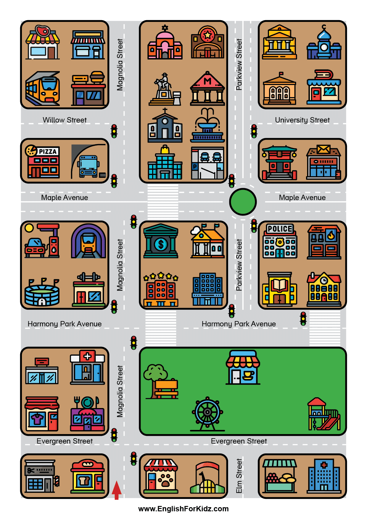 English For Kids Step By Step Asking For And Giving Directions Worksheets