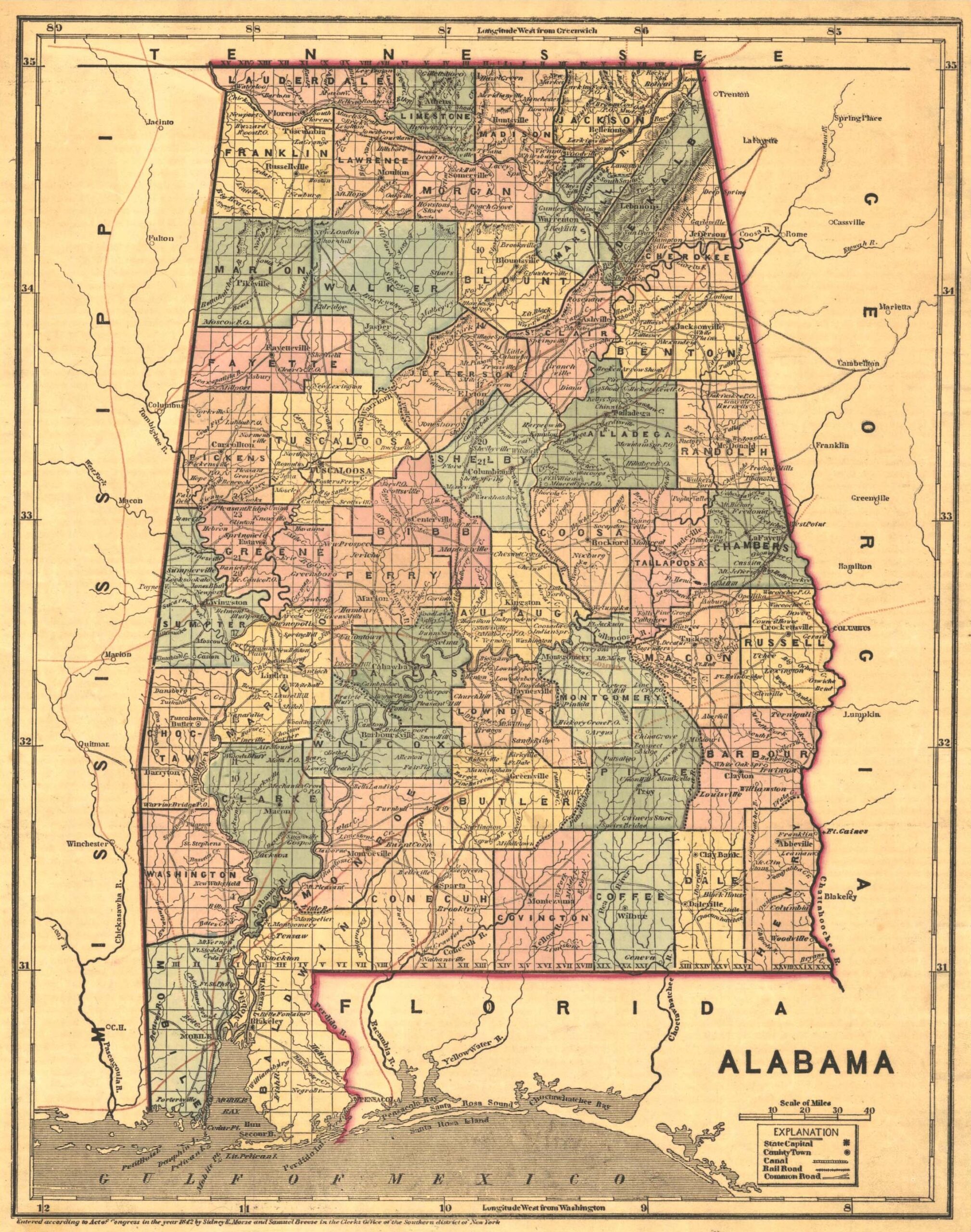 File 1848 Map Of Alabama Counties jpeg Wikimedia Commons