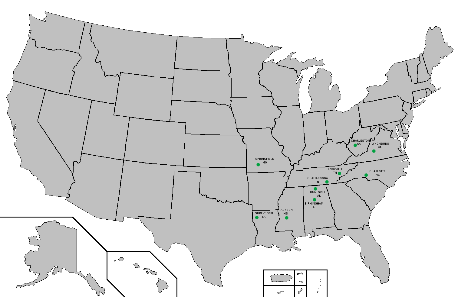 Empty Us Map Printable
