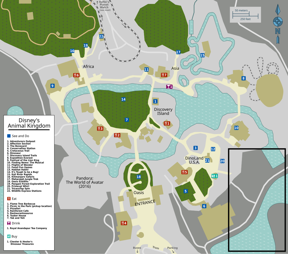 Animal Kingdom Map Printable