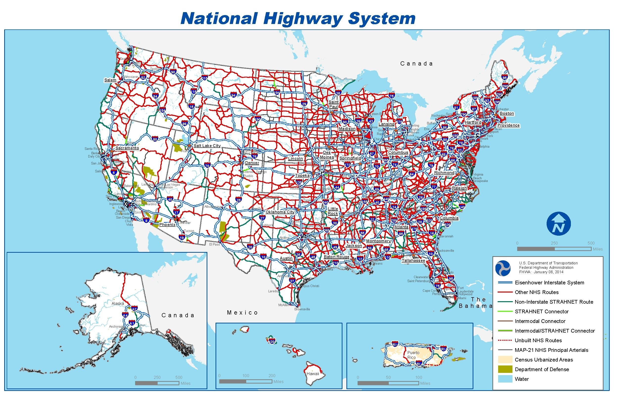 File National Highway System Map pdf Wikimedia Commons